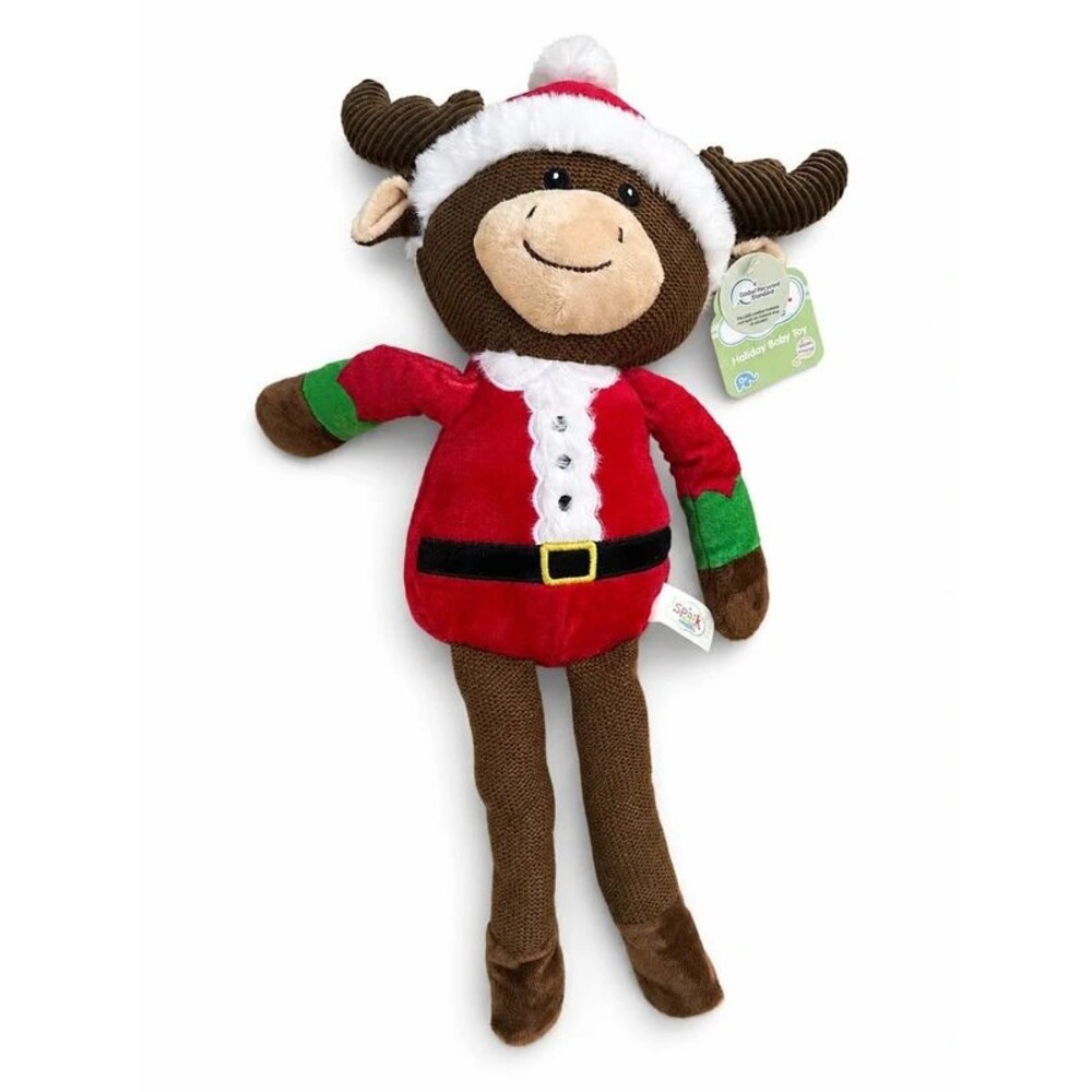 Spark Create Imagine Holiday Baby Toy plush reindeer/moose - NWT